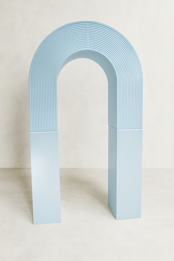SPIRAL PORTAL BACKDROP BLUE