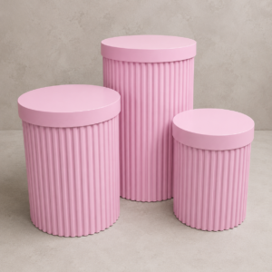 KEISE PINK RIPPLE PEDESTAL