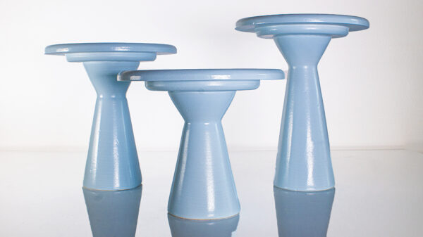 MUSHROOM BLUE CAKE STAND