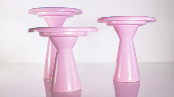 MUSHROOM PINK CAKE STAND