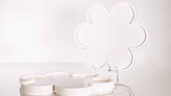 FLOWER WHITE TRAY