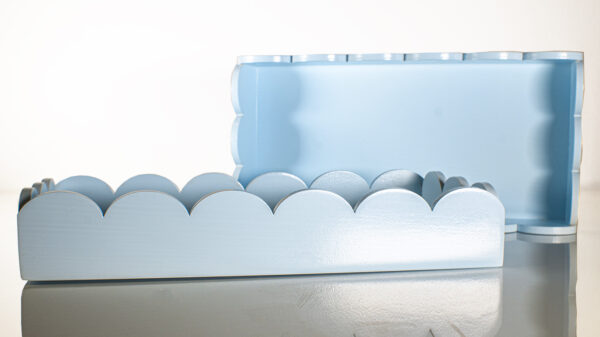 FRUFRU BLUE RECTANGULAR TRAY