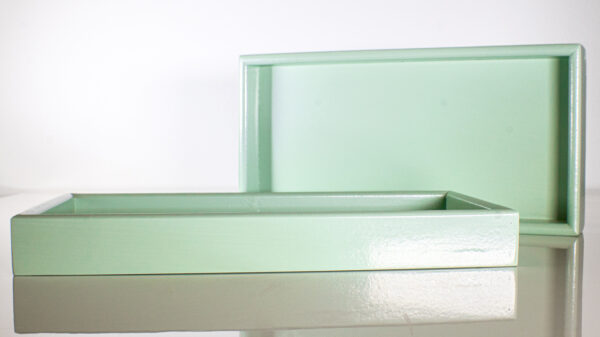 RECTANGULAR GREEN TRAY