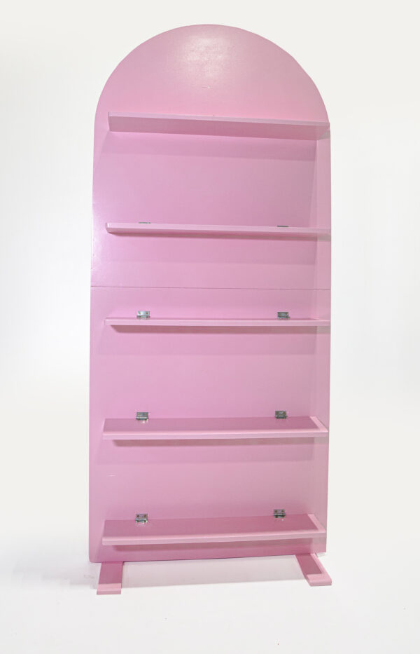 PINK BACKDROP WITH SHELVES