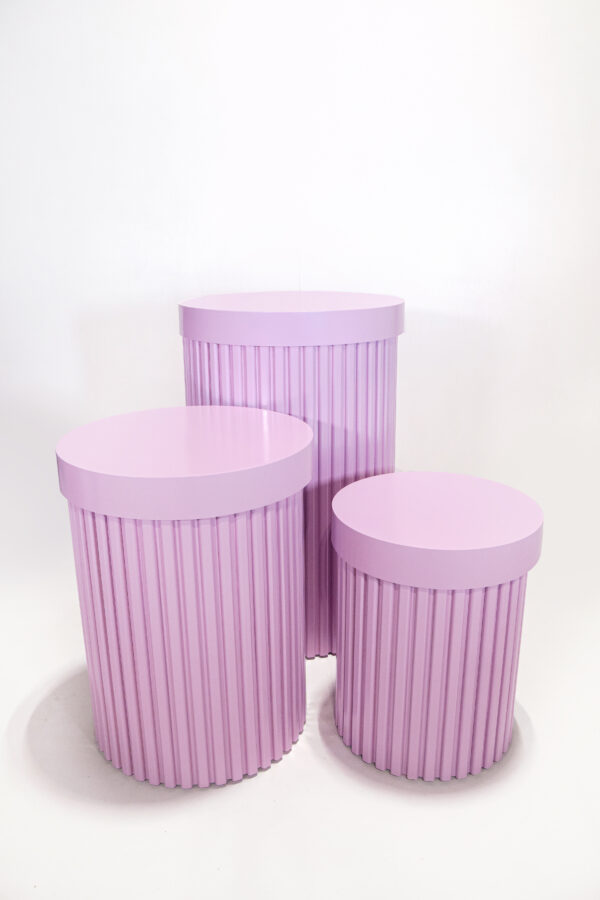 KEISE PINK RIPPLE PEDESTAL