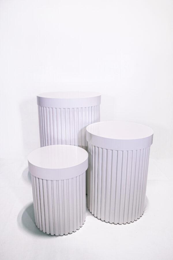 KEISE WHITE RIPPLE PEDESTAL