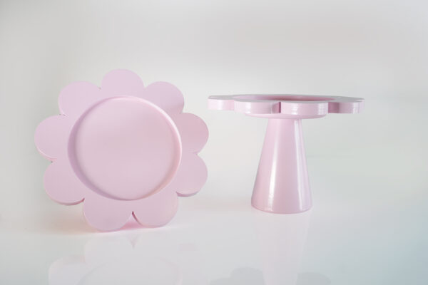 FLOWER PINK CAKE STAND