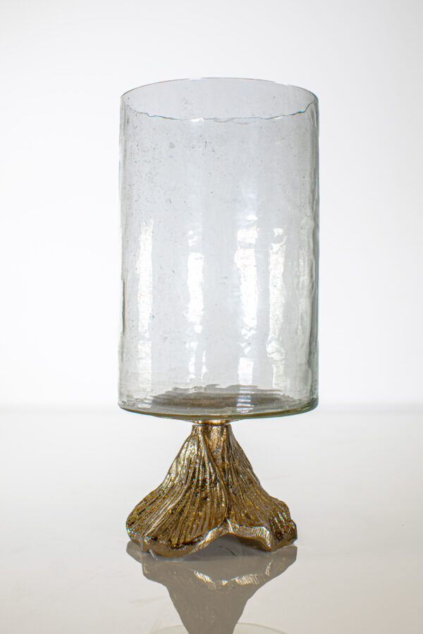 GOLDEN GLASS VASE