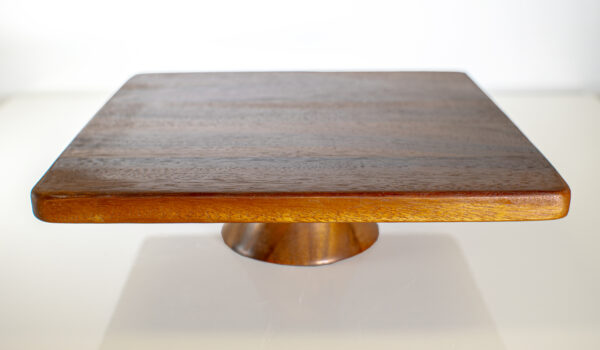 SQUARE WOOD CAKE STAND