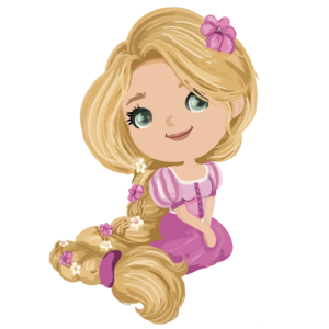 LARGE RAPUNZEL PRINCESS DISPLAY