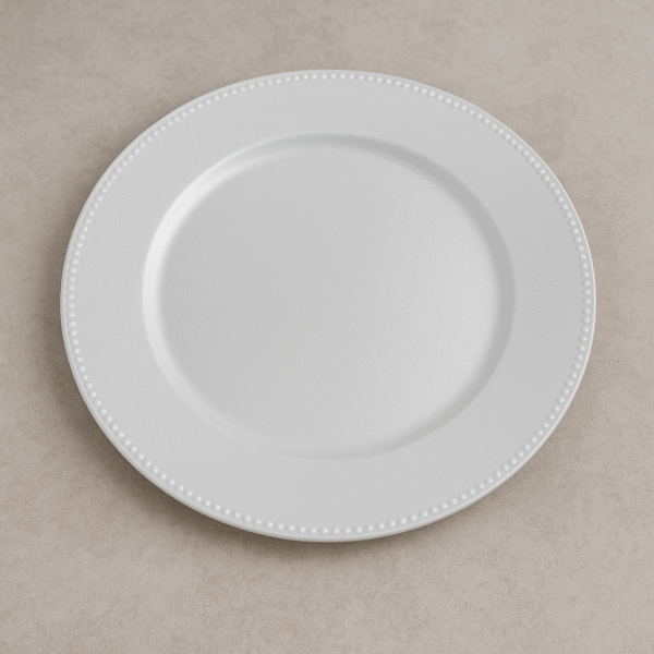 CHARGER PLATE - PEARL WHITE