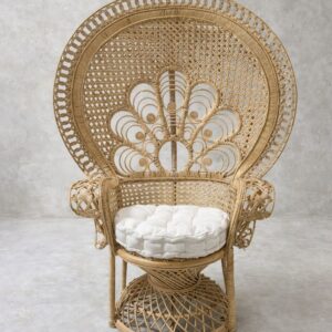 RATTAN THRONE CHAIR